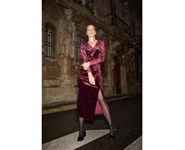 Moodo Šaty dámské BALOWE vínová, XL