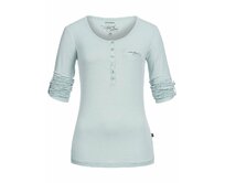 Dámské triko s rukávy na patku a knoflíček MADONNA - mint - vel. S