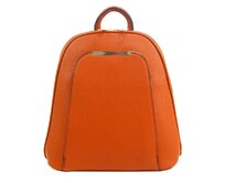 Dámský elegantní menší módní batoh / batůžek ITALY BAT0101 - oranžový