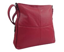 Velká A4 crossbody kabelka AK2415 - červená