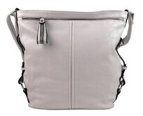 Velká A4 crossbody kabelka AK2483 - světle šedá