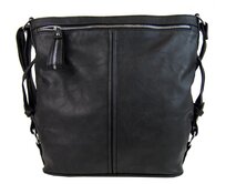 Velká A4 crossbody kabelka AK2483 - černá