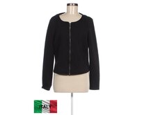 Dámská mikinová bunda na zip - černá - vel. XL Černá, XL