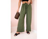Letní vzdušné kalhoty na gumu - khaki - vel. UNI Khaki, UNI