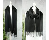 Dámská kašmírová šála - černá Černá, UNI