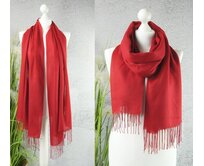 Dámská kašmírová šála - červená Červená, UNI