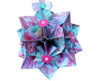 Kusudama - Květina fialková