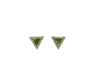 ARTURE Art & Nature náušnice trojúhelníček s dříkem ocel Black Diamond
