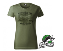 Bad Badger triko Border teriér dámské Varianta: L Zelená, 100% bavlna