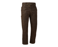 Deerhunter kalhoty kožené se zipem tmavě hnědé Varianta: 46 Hnědá, Kůže