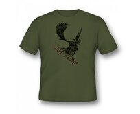 Wildzone triko logo daněk Varianta: 3XL Zelená, 100% bavlna