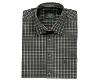 Orbis textil Orbis košile tmavě zelená kostkovaná 3943/55 dlouhý rukáv Varianta: 41/42 Bílá, Zelená, Bavlna / polyester
