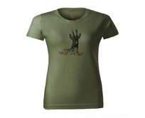 Wildzone triko dámské Jelen Varianta: xL Zelená, 100% bavlna