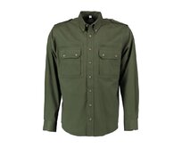 Orbis textil Orbis košile tmavě zelená 0745/57 dlouhý rukáv se zipem Varianta: 43/44 Zelená, 100% bavlna