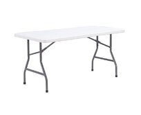 TENTino Skládací stůl 152x76 cm CELÝ, bílý
