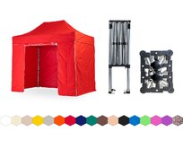 Nůžkový párty stan 2x3 m TENTino SMALL HEXAGON Barva: 7A - ČERVENÁ 7A - ČERVENÁ