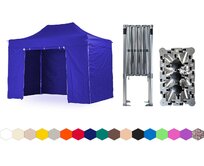 Nůžkový párty stan 2x4 m TENTino BIG HEXAGON Barva: 8A - MODRÁ 8A - MODRÁ