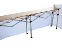 TENTino Skládací profi pult 3 m x 40 cm pro nůžkový stan