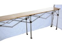 TENTino Skládací profi pult 1,5 m x 40 cm pro nůžkový stan