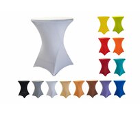 TENTino Elastický ubrus na koktejlový bistro stůl 80 cm VÍCE BAREV Barva: SVĚTLE RŮŽOVÁ SVĚTLE RŮŽOVÁ, spandex 190 g/m2