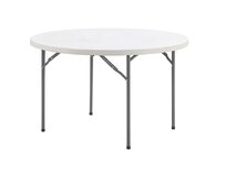 TENTino skládací stůl průměr 120 cm, bílý, STL120K