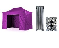 Nůžkový párty stan 3x4,5 m TENTino BIG HEXAGON Barva opláštění: 15A - FIALOVÁ