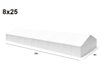 TENTino Velkokapacitní párty stan 8x25 m Stav stanu: NOVÝ