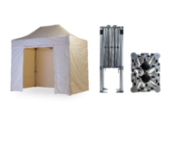 Nůžkový párty stan 2x3 m TENTino BIG HEXAGON EXTREME Barva opláštění: 2A - KRÉMOVÁ