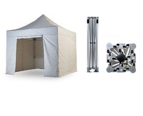 Nůžkový párty stan 3x3 m TENTino BIG HEXAGON Barva opláštění: 5A - ŠEDÁ