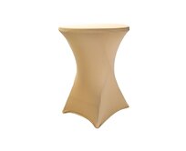 TENTino Elastický ubrus EXTREME na koktejlový bistro stůl 70-80 cm VÍCE BAREV Barva ubrusu: ŠAMPAŇ / CHAMPAGNE
