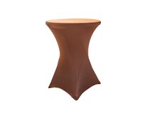 TENTino Elastický ubrus EXTREME na koktejlový bistro stůl 70-80 cm VÍCE BAREV Barva ubrusu: ČOKOLÁDOVÁ HNĚDÁ / CHOCOLATE