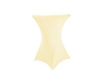 TENTino Elastický ubrus STANDARD na koktejlový bistro stůl 80 cm VÍCE BAREV Barva ubrusu: KRÉMOVÁ / IVORY spandex 190 g/m2