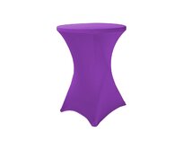 TENTino Elastický ubrus STANDARD na koktejlový bistro stůl 80 cm VÍCE BAREV Barva ubrusu: FIALOVÁ / VIOLET spandex 190 g/m2