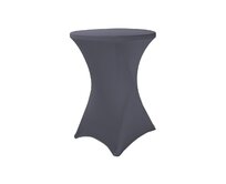 TENTino Elastický ubrus STANDARD na koktejlový bistro stůl 60 cm VÍCE BAREV Barva ubrusu: TMAVĚ ŠEDÁ / ANTRACIT spandex 190 g/m2