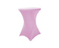 TENTino Elastický ubrus STANDARD na koktejlový bistro stůl 60 cm VÍCE BAREV Barva ubrusu: SVĚTLE RŮŽOVÁ / PINK spandex 190 g/m2