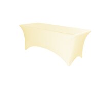 TENTino Elastický potah STANDARD na skládací stůl 152x76 cm VÍCE BAREV Barva ubrusu: KRÉMOVÁ / IVORY
