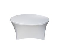 TENTino Elastický ubrus EXTREME na kulatý stůl 180 cm Barva ubrusu: BÍLÁ / WHITE