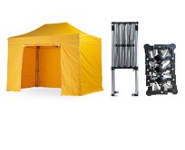 Nůžkový párty stan 2x4 m TENTino SMALL HEXAGON Barva opláštění: 4A - ŽLUTÁ