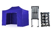 Nůžkový párty stan 2x4 m TENTino SMALL HEXAGON Barva opláštění: 8A - MODRÁ