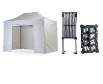Nůžkový párty stan 2x4 m TENTino SMALL HEXAGON Barva opláštění: 1A - BÍLÁ