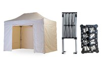 Nůžkový párty stan 2x4 m TENTino SMALL HEXAGON Barva opláštění: 2A - KRÉMOVÁ