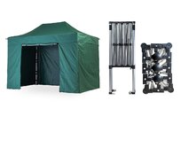 Nůžkový párty stan 2x4 m TENTino SMALL HEXAGON Barva opláštění: 9A - ZELENÁ