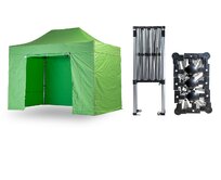 Nůžkový párty stan 2x4 m TENTino SMALL HEXAGON Barva opláštění: 13A - SVĚTLE ZELENÁ