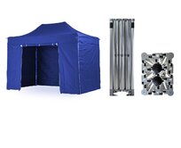 Nůžkový párty stan 3x4,5 m TENTino BIG HEXAGON Barva opláštění: 8A - MODRÁ