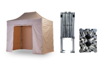 Nůžkový párty stan 2x3 m TENTino BIG HEXAGON Barva opláštění: 3A - BÉŽOVÁ