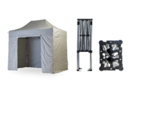 Nůžkový párty stan 2x3 m TENTino SMALL HEXAGON Barva opláštění: 5A - ŠEDÁ