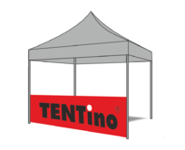 TENTino Polobočnice 4 m s potiskem + teleskop 4 m Úchopy na: BIG HEXAGON/BH EXTREME/PVC/GABLED, Gramáž polyesteru: 230 g/m2