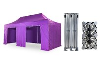 Nůžkový párty stan 3x6 m /6 noh TENTino BIG HEXAGON Barva opláštění: 15A - FIALOVÁ