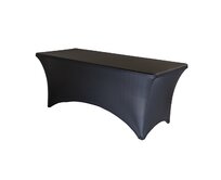 TENTino Elastický potah BASIC na skládací stůl 180-183x76 cm VÍCE BAREV Barva ubrusu: ČERNÁ / BLACK