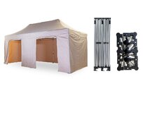 Nůžkový párty stan 3x6 m TENTino SMALL HEXAGON Barva opláštění: 3A - BÉŽOVÁ